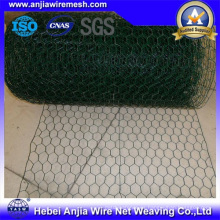 Malla de alambre hexagonal revestida de PVC para gallinero